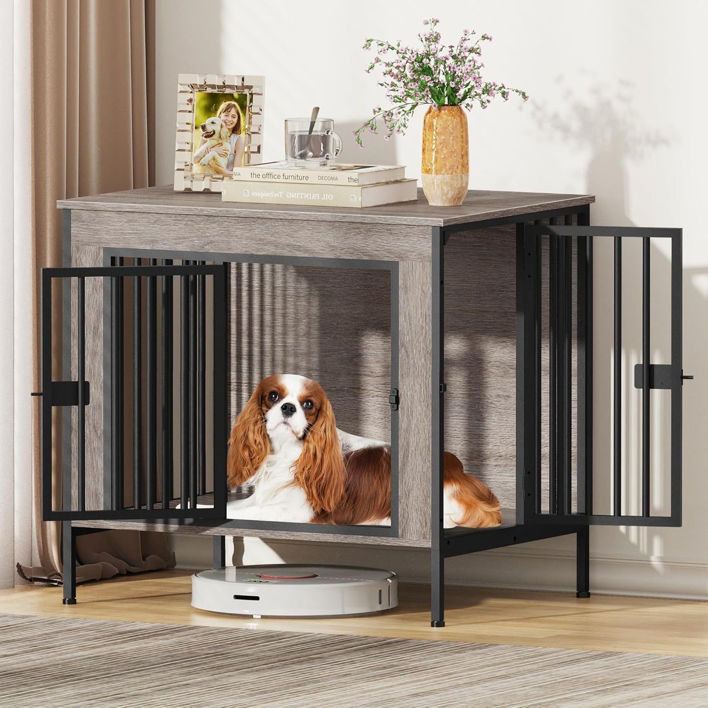 Amlancher Dog Crate Furniture for Dogs,  Heavy Duty Dog Kennel Furniture