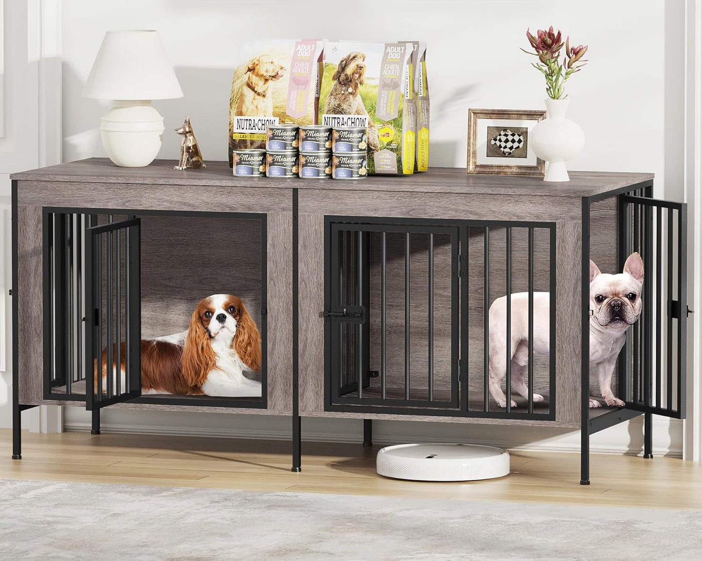 Amlancher Dog Crate Furniture for Dogs,  Heavy Duty Dog Kennel Furniture
