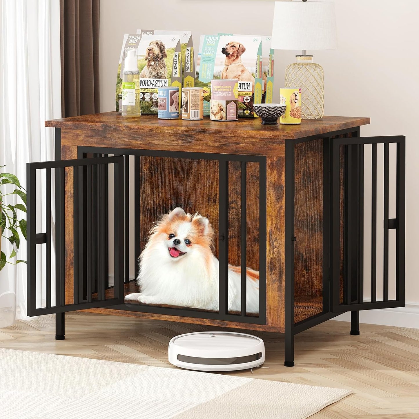 Amlancher Dog Crate Furniture for Dogs,  Heavy Duty Dog Kennel Furniture