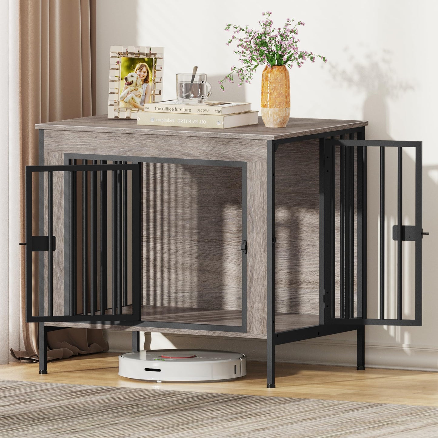 Amlancher Dog Crate Furniture for Dogs,  Heavy Duty Dog Kennel Furniture